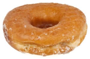 Large glazed donut