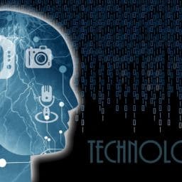 Graphic of technology effecting the brain